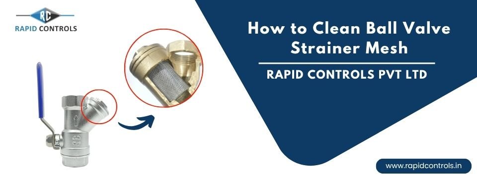 How to Clean Ball Valve Strainer Mesh By rapidcontrols.in