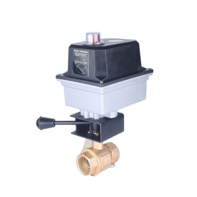 Motorized Brass Ball Valve With Compact Actuator